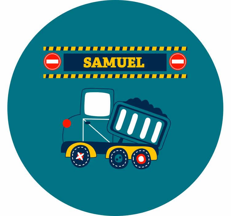 Személyre szabott építőautók redőnyök gyerekeknek - TenStickers