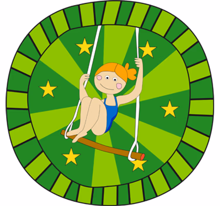 Berta a cirkuszban gyerekeknek szóló redőnyök - TenStickers