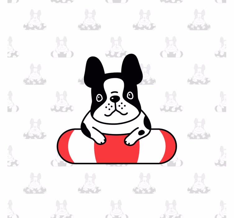 Gyerekredőnyök francia bulldogos cuki mintával - TenStickers