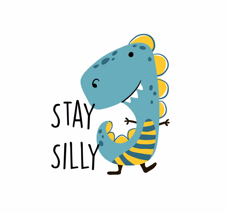 Nordikus dinoszaurusz maradj bolondos redőnyök gyerekek - TenStickers