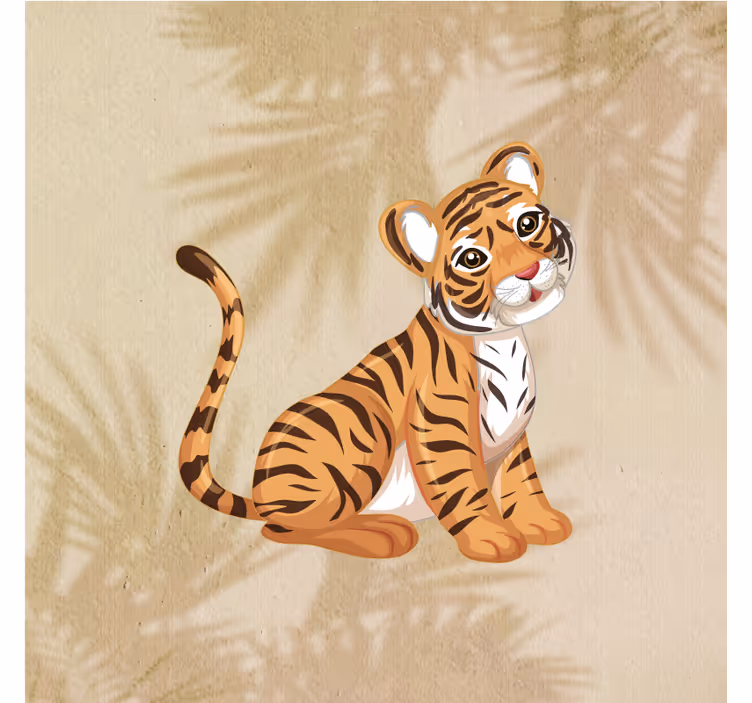 Gyerekredőnyök - baba tigris portré 3-as szett - TenStickers