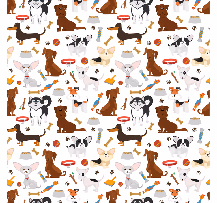 Gyerekek redőnyei aranyos keverék kiskutyákhoz - TenStickers