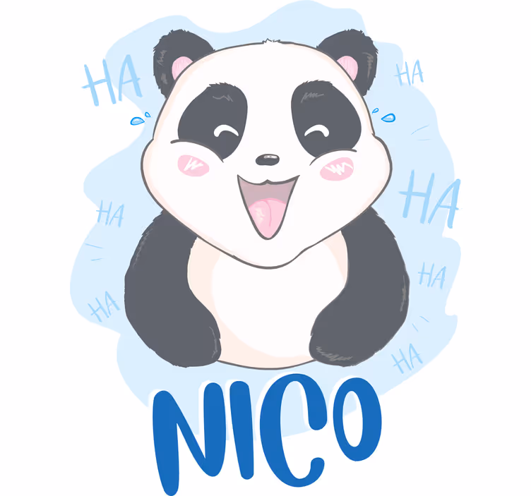 Meglepetés kis panda redőnyök gyerekeknek - TenStickers
