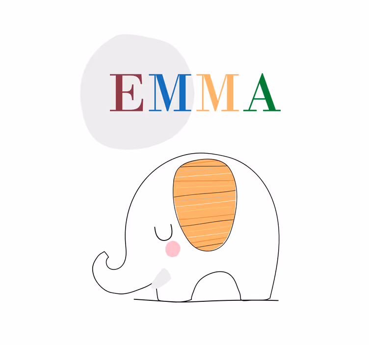 Egyedi babazsiráf redőnyök gyerekeknek - TenStickers