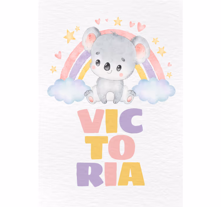 Koala és szivárvány redőnyök gyerekeknek - TenStickers