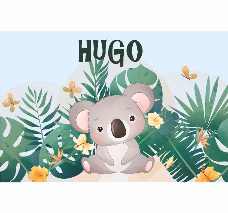 Aranyos koala fiúknak névvel - redőnyök gyerekek - TenStickers