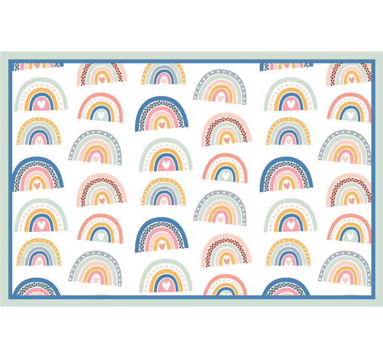 Színes minimalista szivárvány mintás redőnyök gyerekeknek - TenStickers