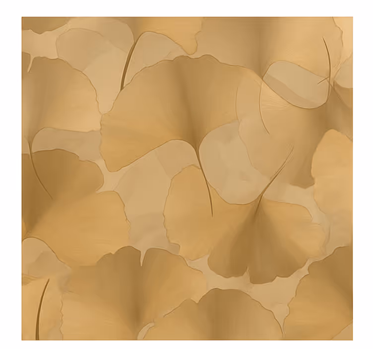 Arany ginkgo átfedés redőnyök konyha - TenStickers