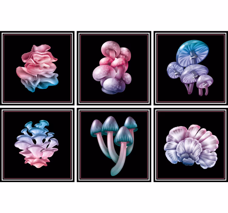 Varázsgombák készlet - redőnyök konyha - TenStickers