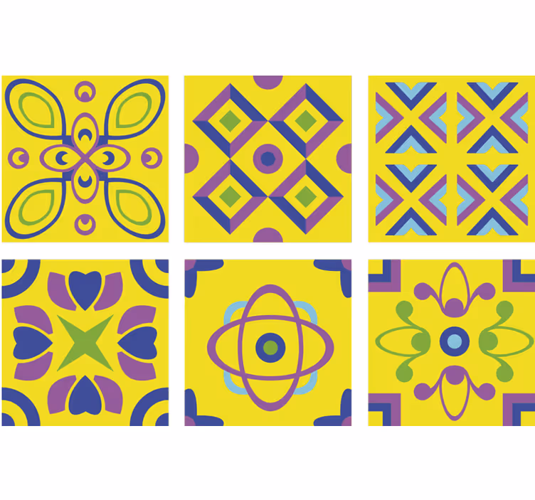 Pszichedelikus szimmetriák redőnyök konyha - TenStickers