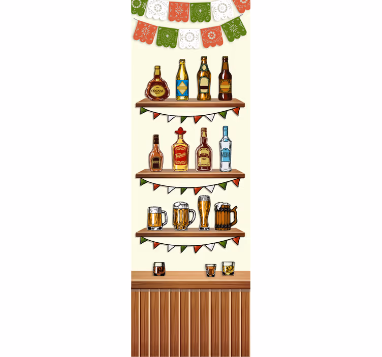 Tequila mintás redőnyök konyha - TenStickers