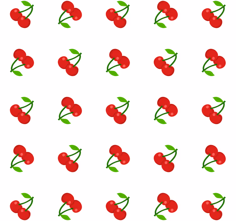 Cseresznye konfetti redőnyök konyha - TenStickers