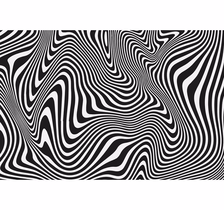 Fekete redőnyök zebra 3d hatással - TenStickers