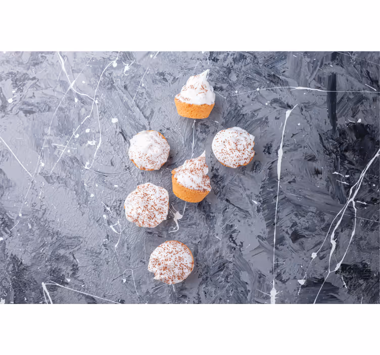 Szürke redőnyök krémes muffinnal - TenStickers