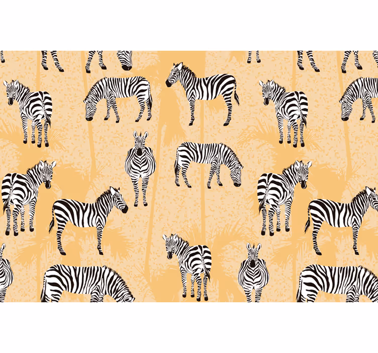 Zebra és pálmák redőnyök bézs - TenStickers