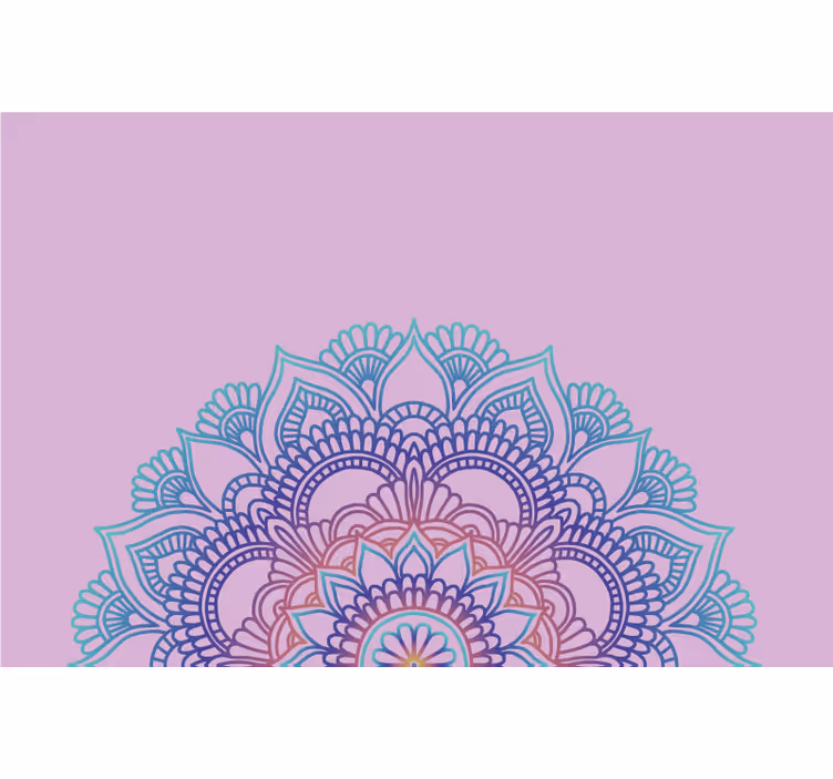Fél mandala redőnyök lila - TenStickers