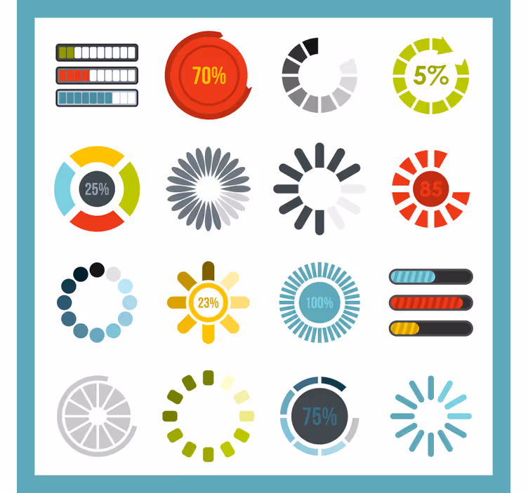 Redőnyök hivatal - betöltési jelzések - TenStickers