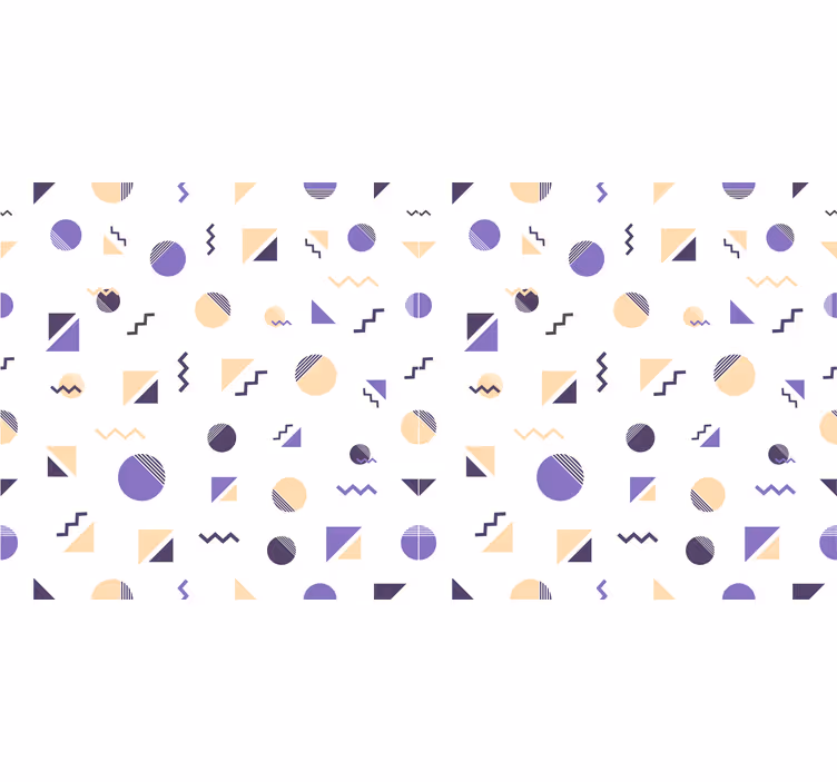Színes geometrikus formák redőnyök hálószoba - TenStickers