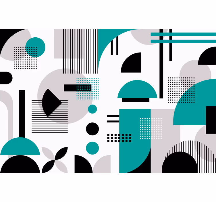 Modern geometrikus formák redőnyök hálószoba - TenStickers