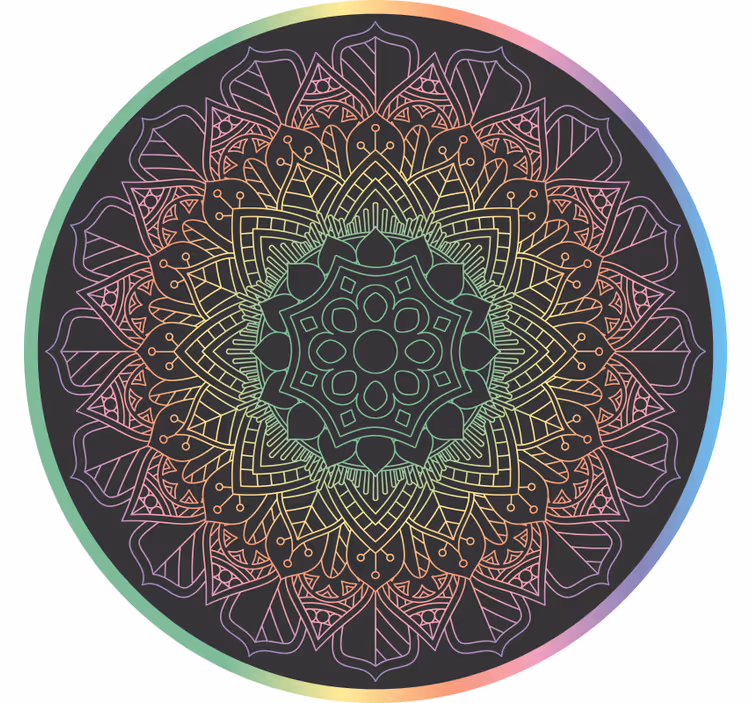 Szivárvány mandala redőnyök hálószoba - TenStickers