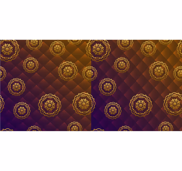 Többszínű elegáns mandala redőnyök hálószoba - TenStickers