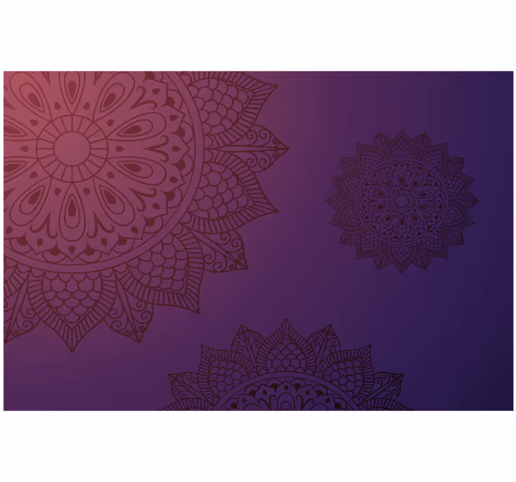 Fényes mandala kék és világos redőnyök hálószoba - TenStickers