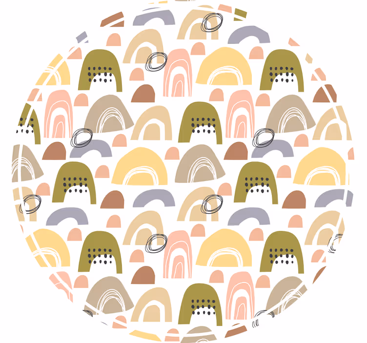 Szivárványos északi mintás redőnyök gyerekeknek - TenStickers
