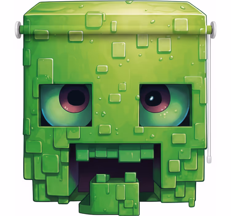 Redőnyök gyerekek - ijesztő pixel művész karakter - TenStickers