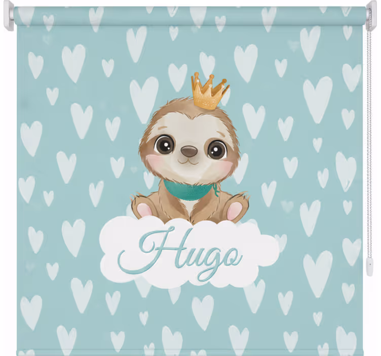 Cuki lajhár fiúknak névvel redőnyök gyerekek - TenStickers