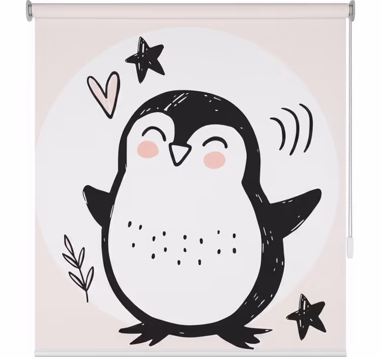 Gyerekredőnyök aranyos kis pingvin rajzzal - TenStickers