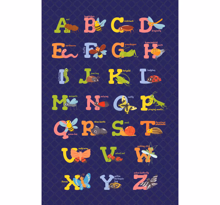 Gyerek redőnyök angol ábécé - TenStickers