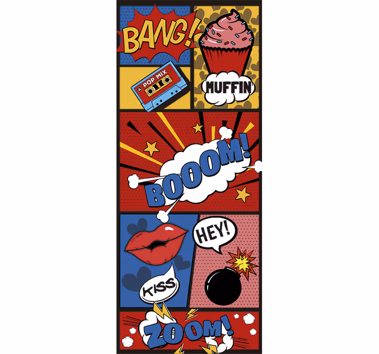 Tini redőnyök képregény pop art - TenStickers