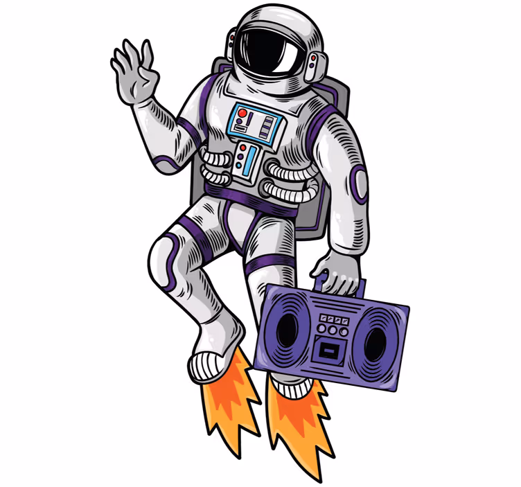 Tizenéves redőnyök kozmikus hangzás - TenStickers