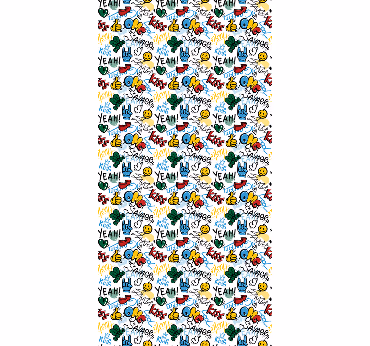 Városi graffiti doodle redőnyök tizenéveseknek - TenStickers