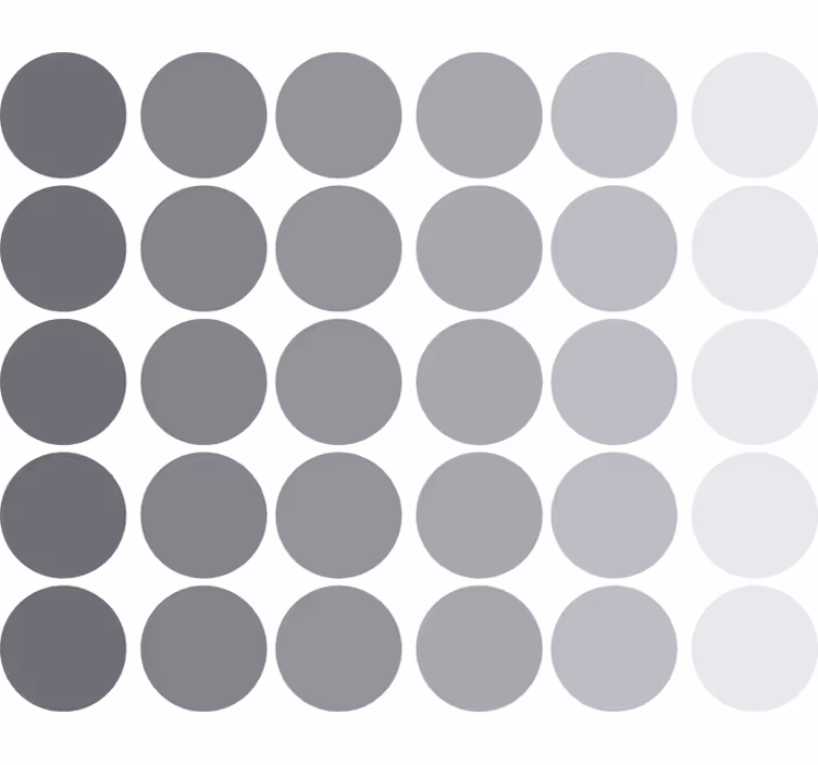 Geometrikus szürke körök redőnyök tizenéveseknek - TenStickers