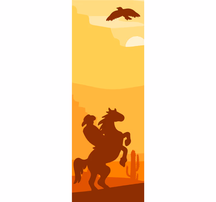 Cowboy tájajtók redőnyök tizenéveseknek - TenStickers