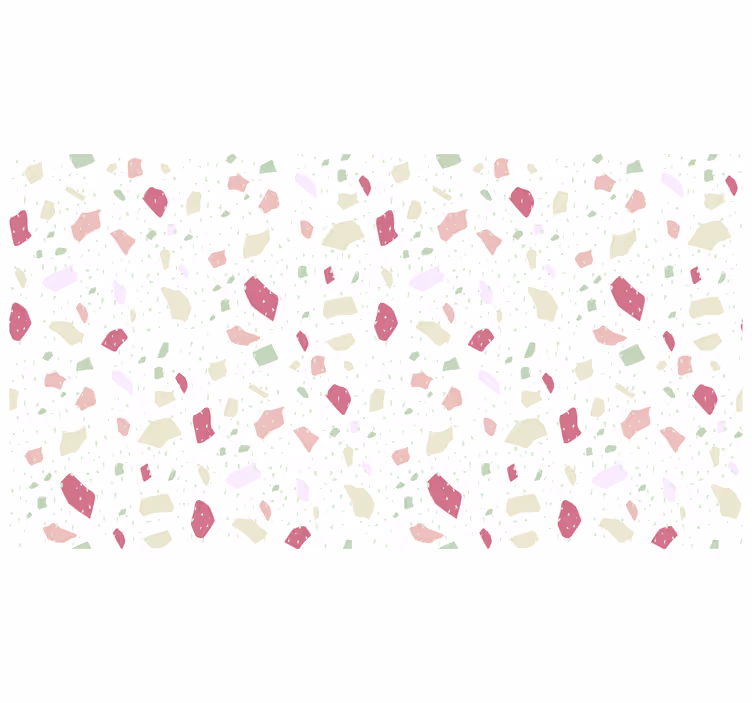 Pasztell szabálytalan terrazzo redőnyök fehér - TenStickers