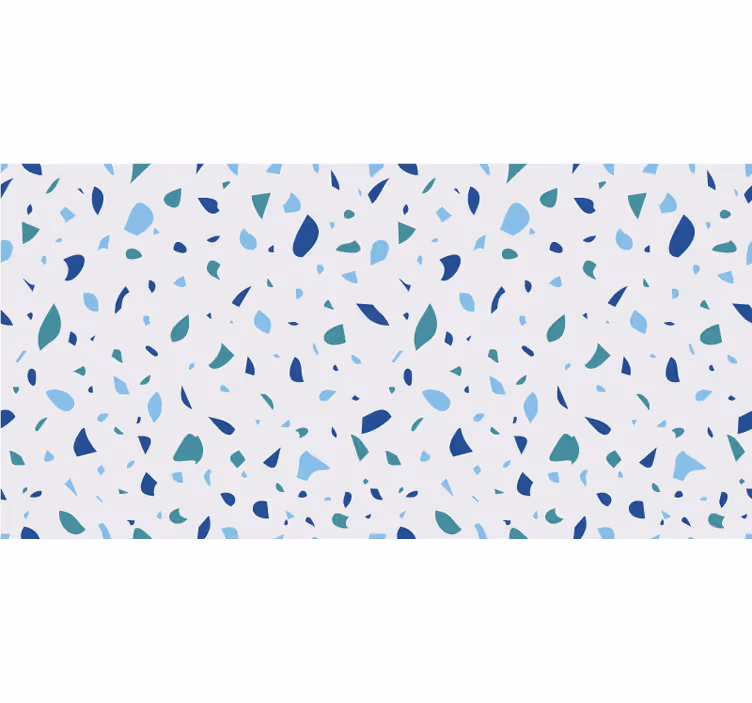 Kék árnyalatú terrazzo redőnyök fehér - TenStickers