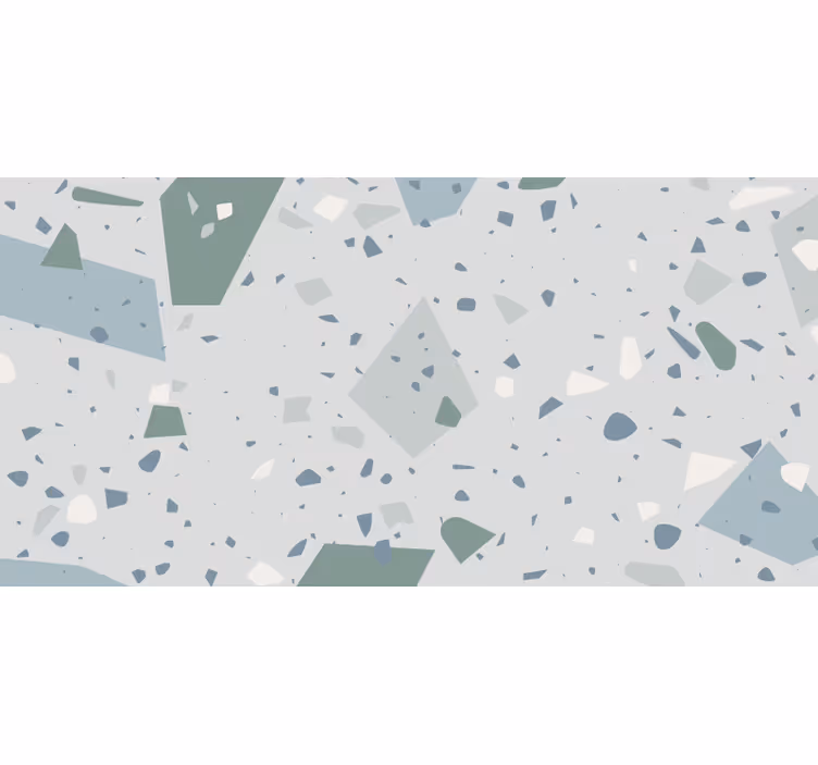 Kék-fehér terrazzo redőnyök fürdőszoba - TenStickers