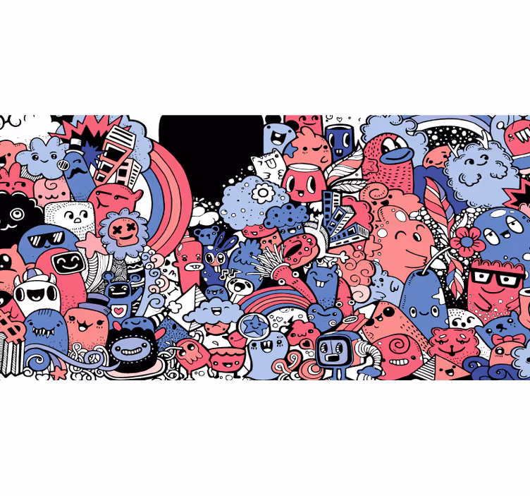 Fantázia redőnyök kockafej - TenStickers
