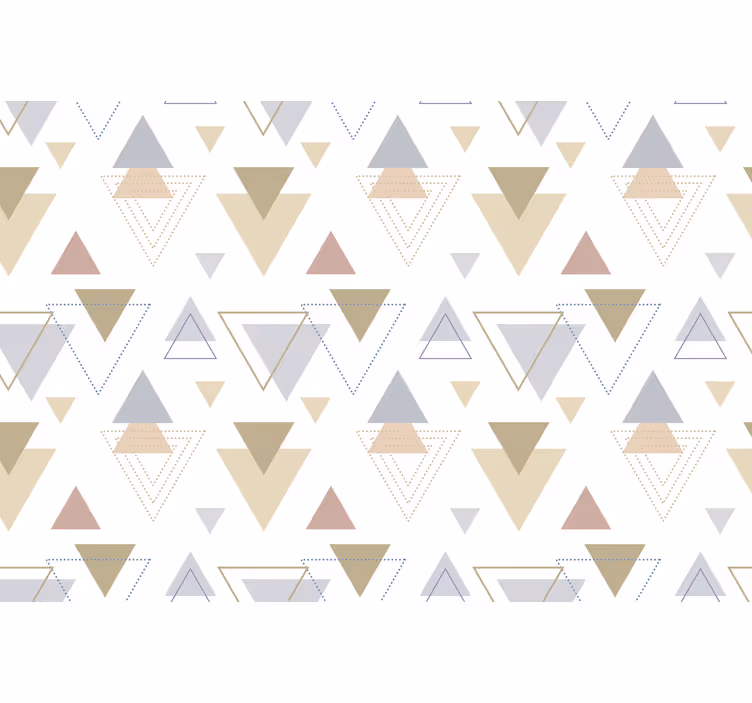 Geometrikus kék és sárga skandináv redőnyök hivatal - TenStickers