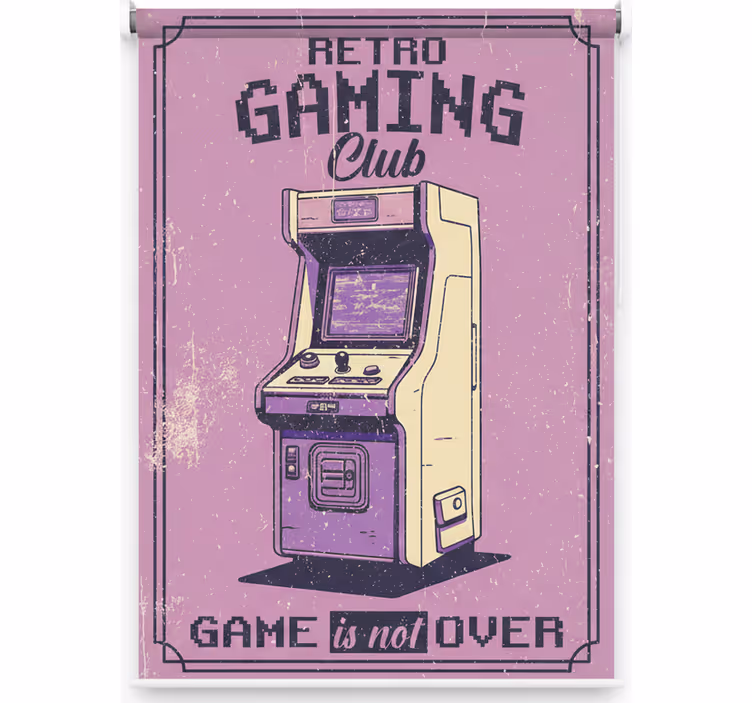 Retro játék klub redőnyök tizenéveseknek - TenStickers