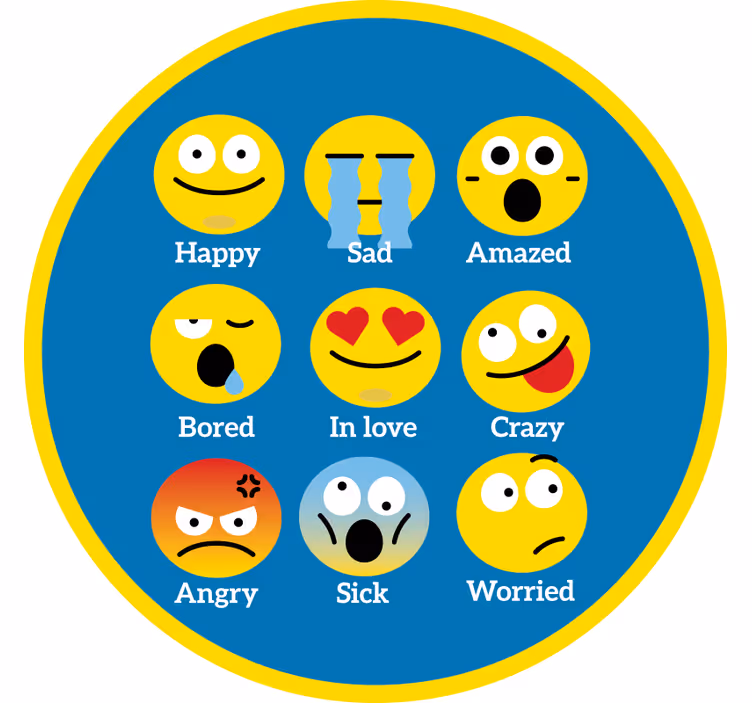 Redőnyök szórakozás Érzelem szőnyeg - TenStickers