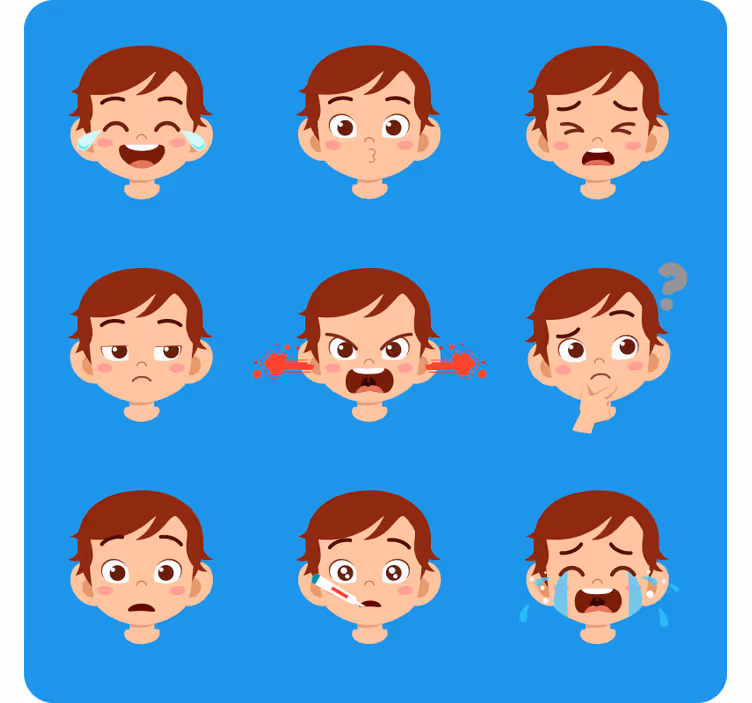 Gyermekek érzelmei - redőnyök szórakozás - TenStickers