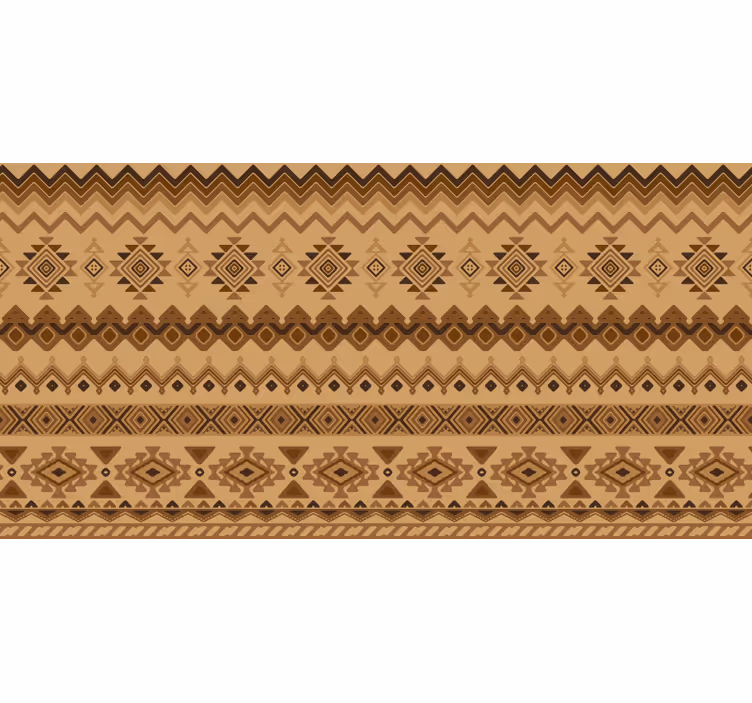 Barna redőnyök népies kilim mintával - TenStickers