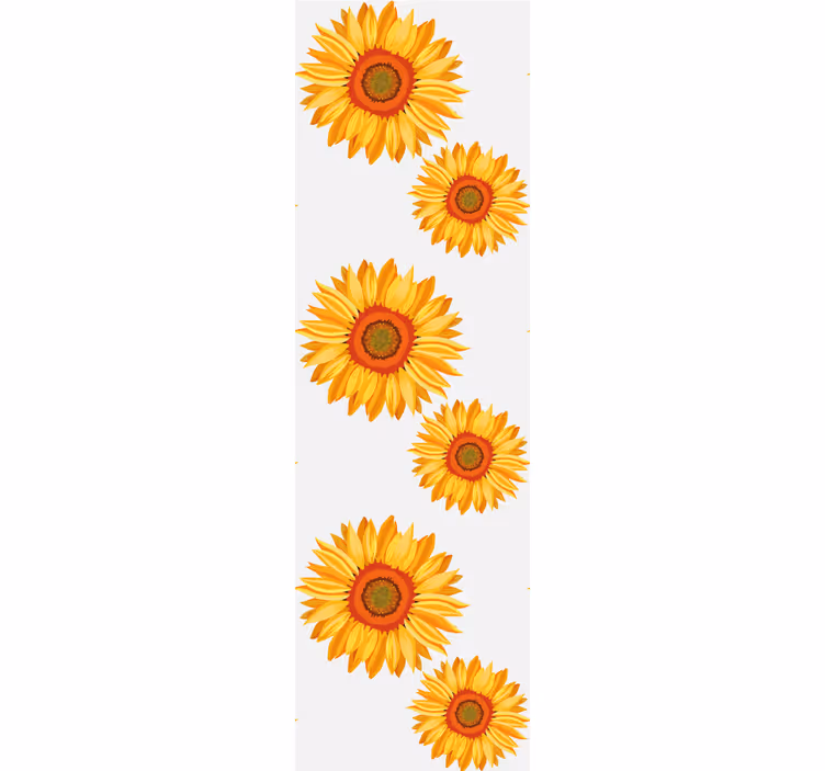 Stílusos virágok redőnyök narancssárga - TenStickers
