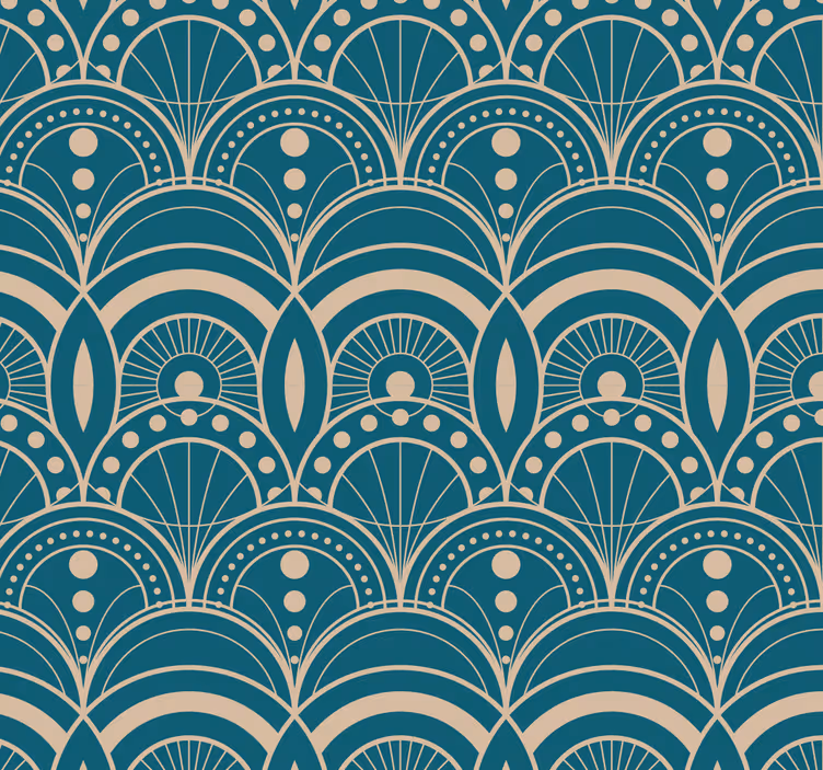 Klasszikus redőnyök - vintage art decó tapéta - TenStickers