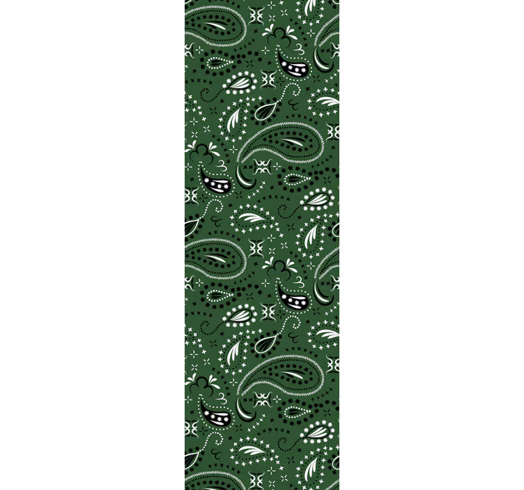 Teal paisley redőnyök klasszikus - TenStickers