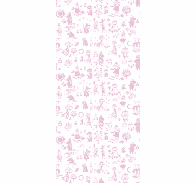 Pink mumin teljes tapéta redőnyök óvoda - TenStickers
