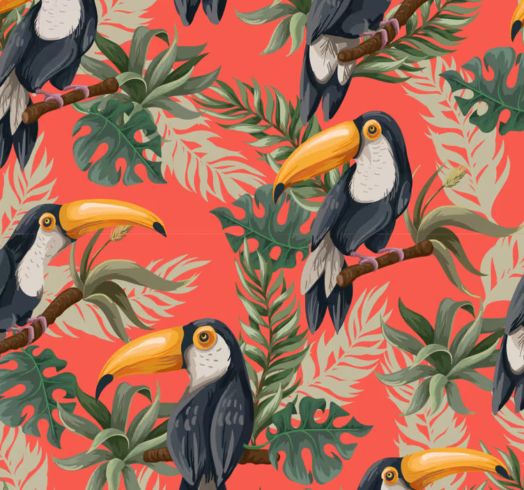 Tropical tökéletes toucán redőnyök előszoba - TenStickers
